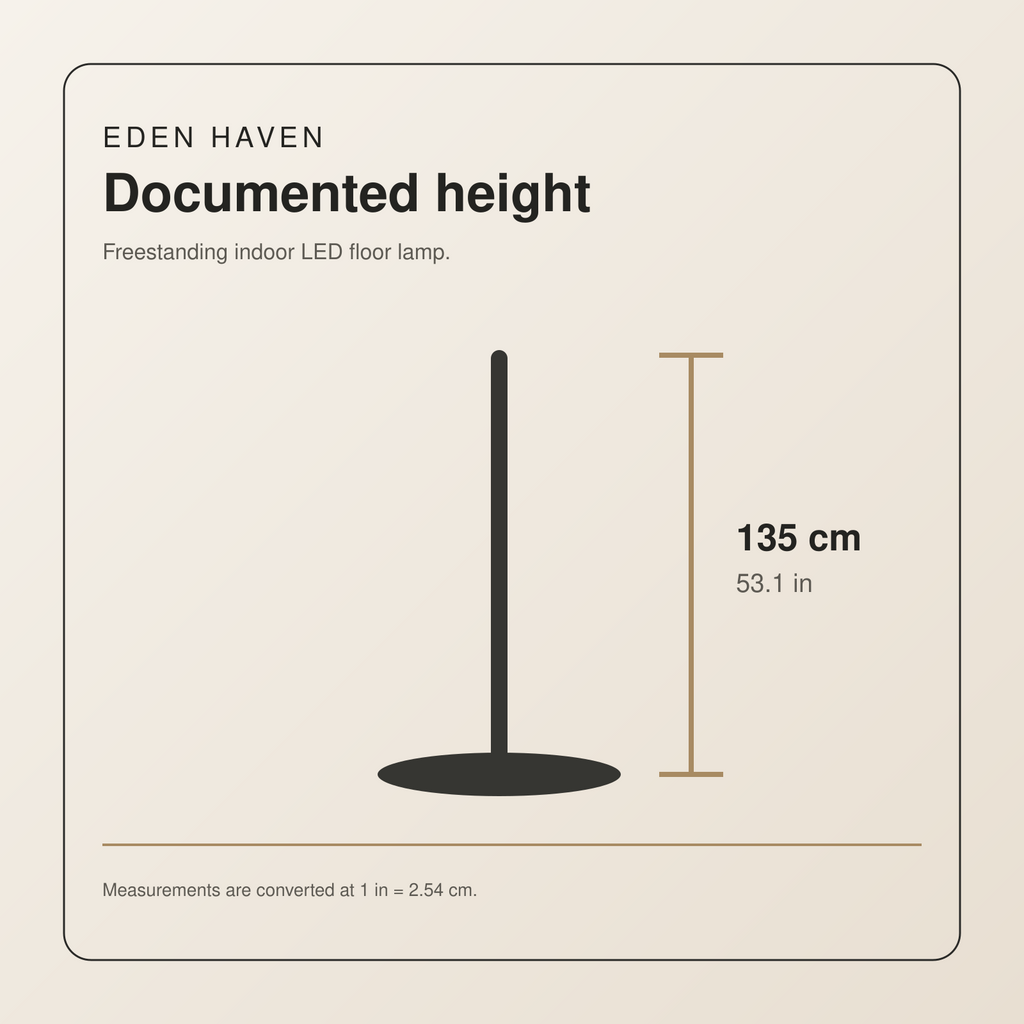 Eden Haven documented height: 135 cm