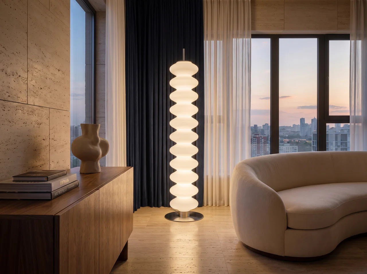 Vesper Dome Marble Floor Lamp – Remote Control – product detail 12