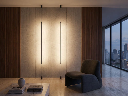 Arden Arc Iron Pendant Light – Minimalist styled in a living room interior