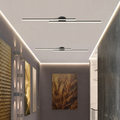 Modern long-strip LED ceiling light for hallway ambient lighting