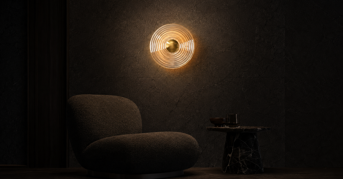 Maelis Veil Nordic Glass Wall Sconce luxury lifestyle landscape