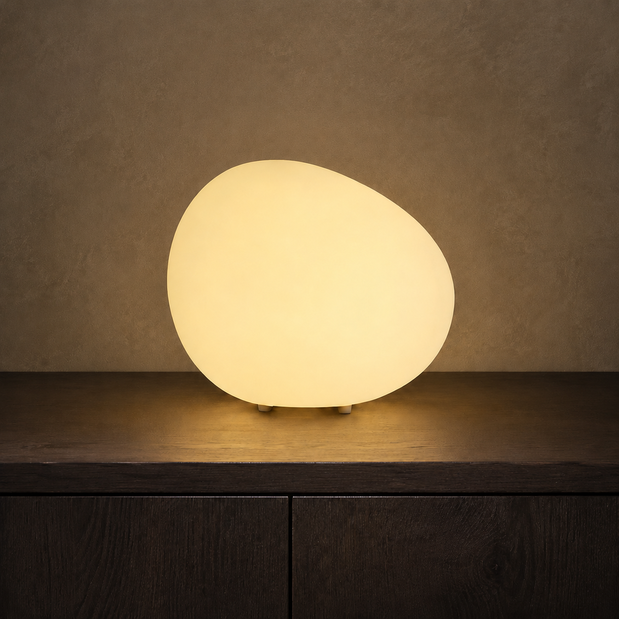 Vela Pillar Dimmable Acrylic Table Lamp in a brighter premium lifestyle interior