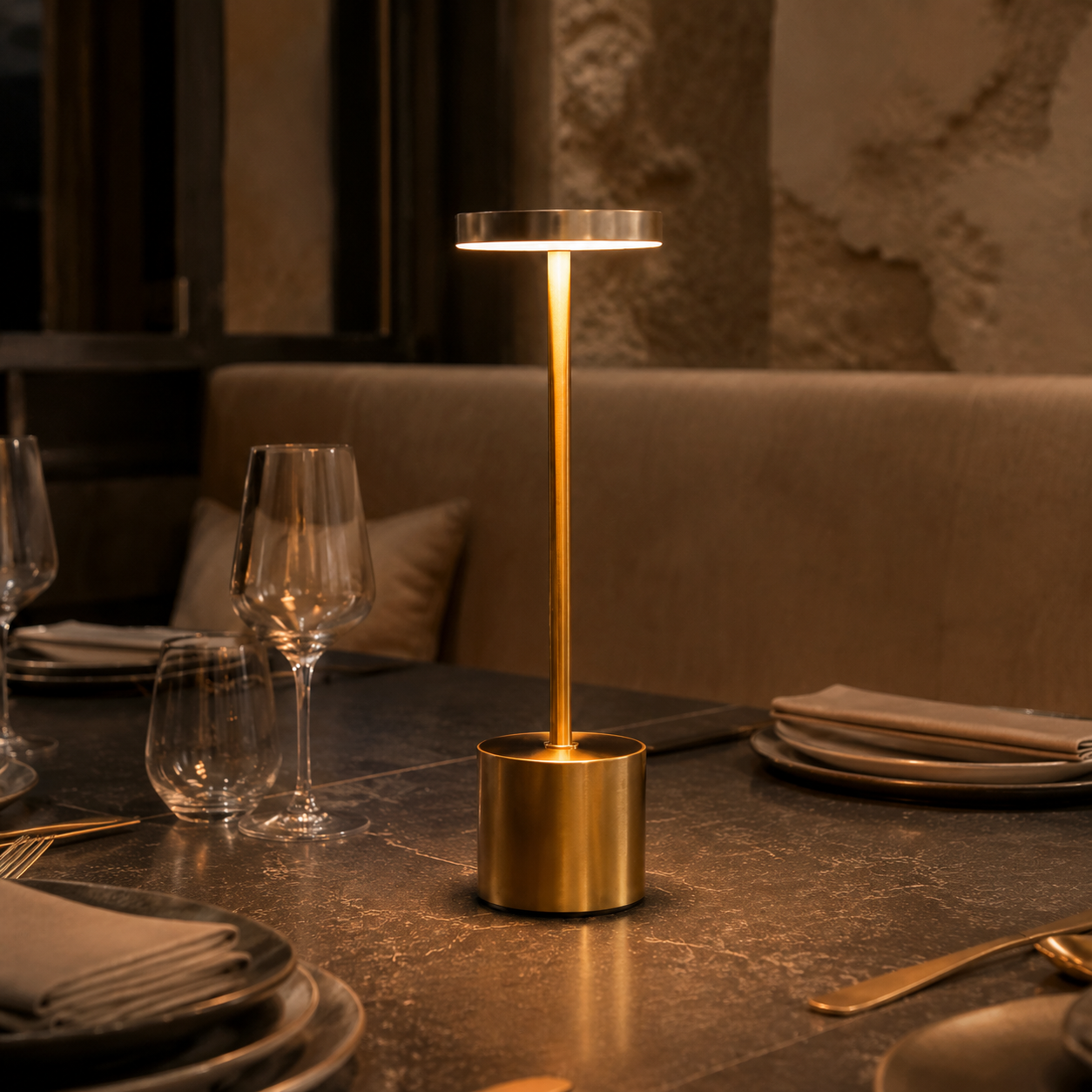 Vita Cordless Rechargeable Table Lamp in an additional premium lifestyle setting