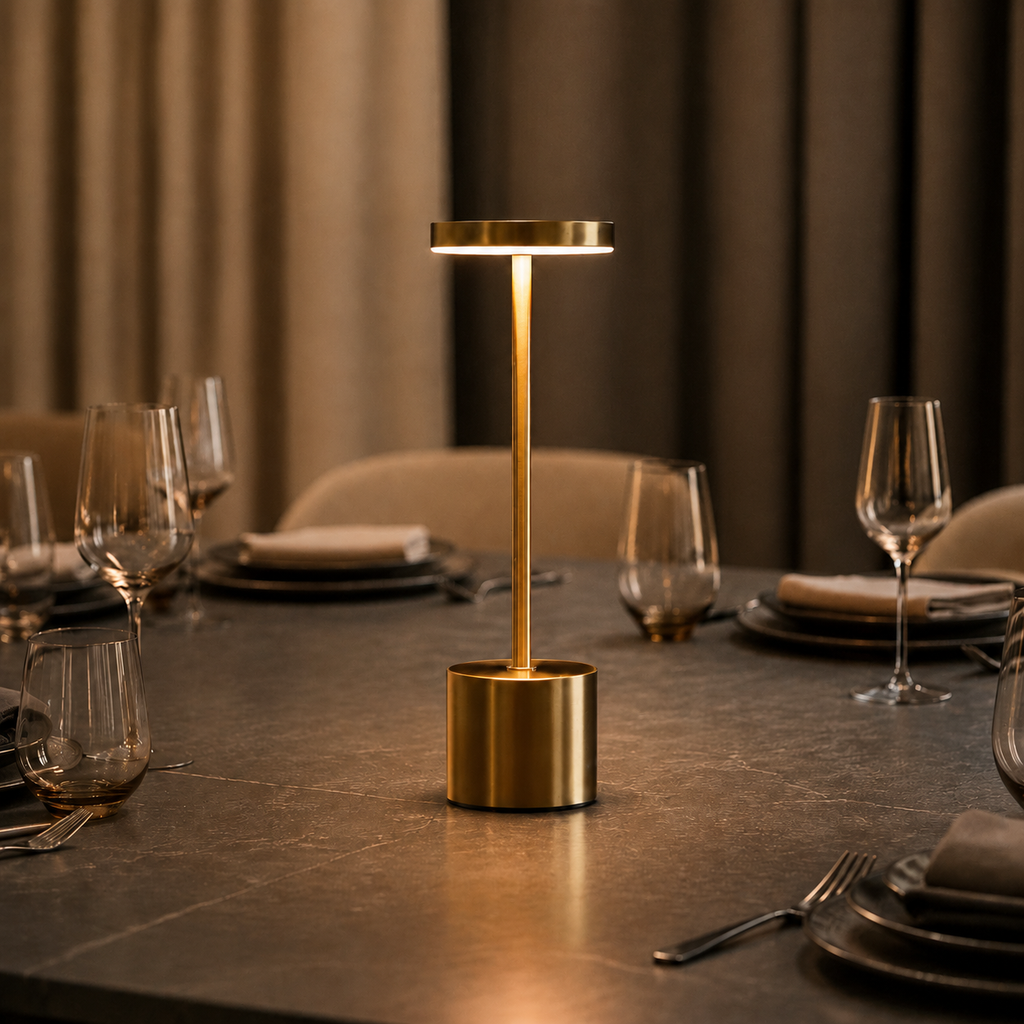 Vita Cordless Rechargeable Table Lamp in a brighter premium lifestyle interior