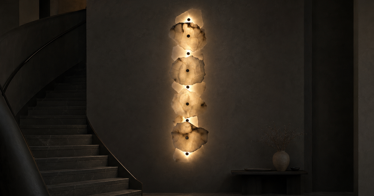 Zorin Contour Cascading Marble Wall Sconce luxury lifestyle landscape